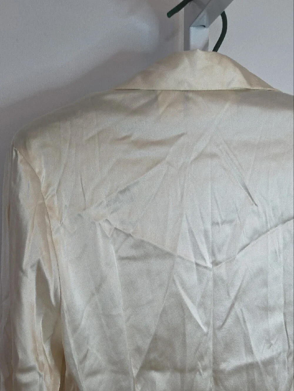 Preview Collection Petites Stretch Silk Blouse Cream Champagne Petite Large